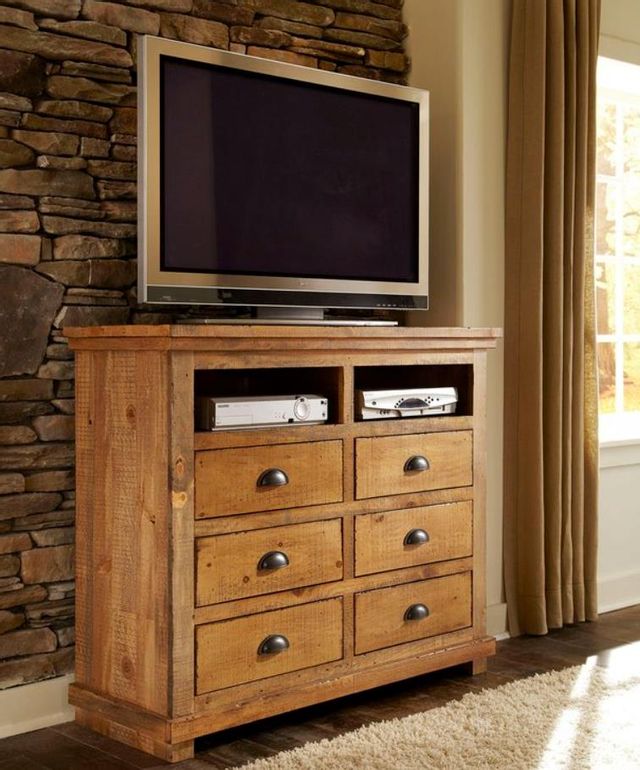 Progressive® Furniture Willow Distressed Pine Media Chest-1