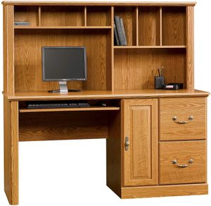 Sauder® Orchard Hills® Carolina Oak Computer Desk with Hutch
