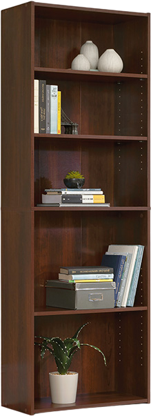 Sauder Beginnings 5-Shelf buy Bookcase, Brook Cherry Finish