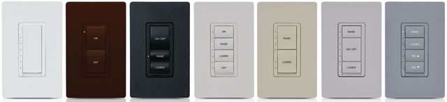 Crestron® Cameo® Ivory Smooth 120V Wireless In-Wall Dimmer/Switch Combo 1
