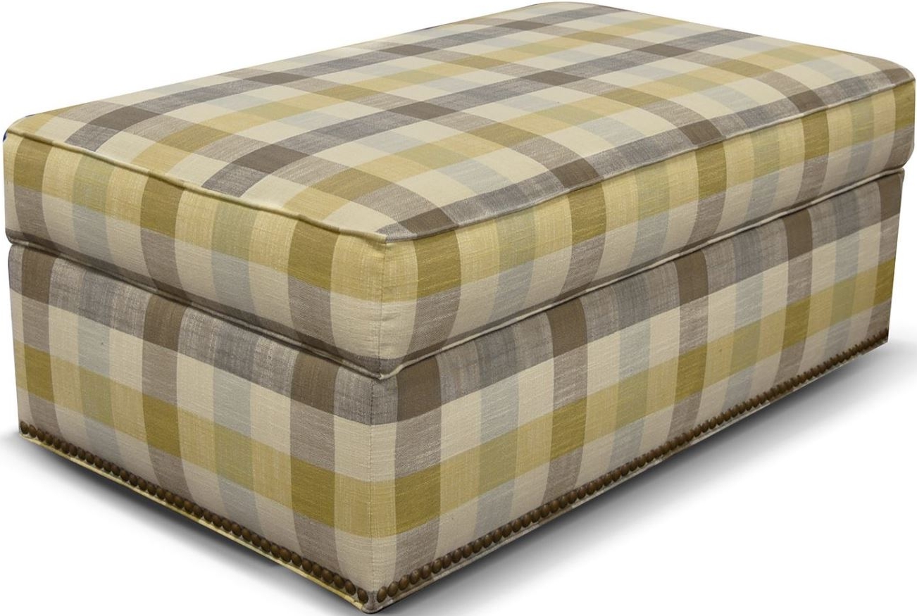 England Furniture Macy Storage Ottoman with Nails