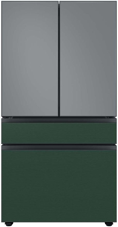 Samsung Bespoke 36" Emerald Green Steel French Door Refrigerator Middle Panel 7