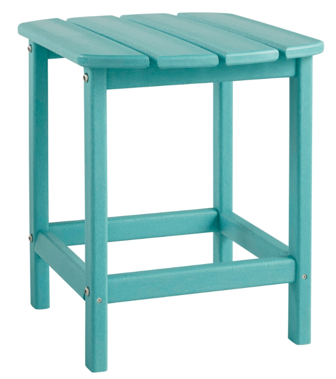 turquoise outdoor accent table