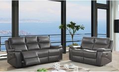 Furniture of America® Lila 2 Piece Gray Sofa and Love Seat