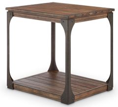 Magnussen Home® Montgomery Bourbon/Aged Iron End Table