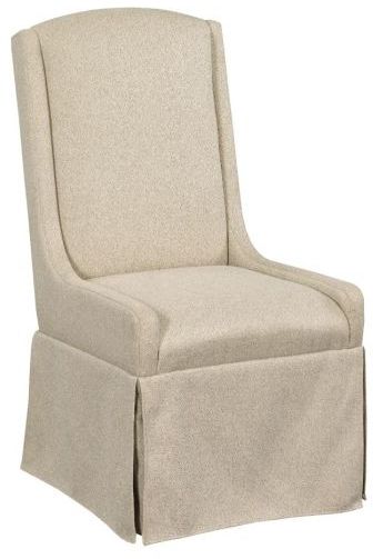 Kincaid Furniture Mill House Beige Barrier Slip Covered Dining Chair