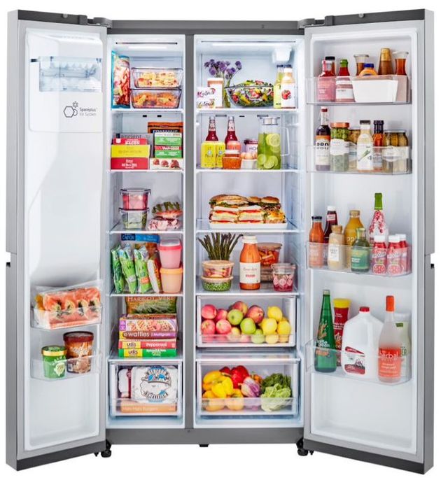 LG 23.0 Cu. Ft. PrintProof™ Finish Stainless Steel Counter Depth Side By Side Refrigerator 2