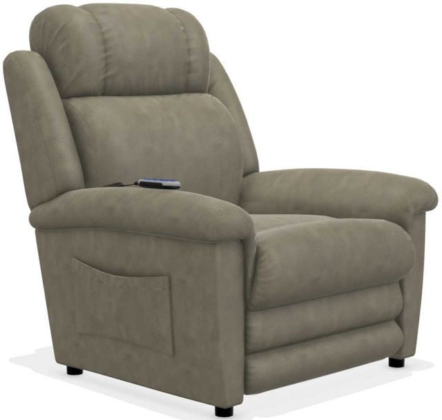La-Z-Boy® Clayton Ash Gold Power Lift Recliner with Massage and Heat 1