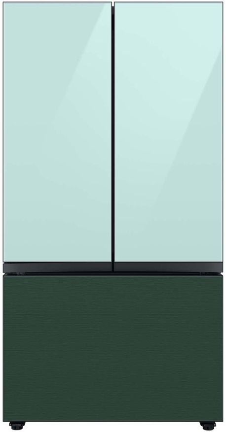 Samsung Bespoke 36" Emerald Green Steel French Door Refrigerator Bottom Panel 4