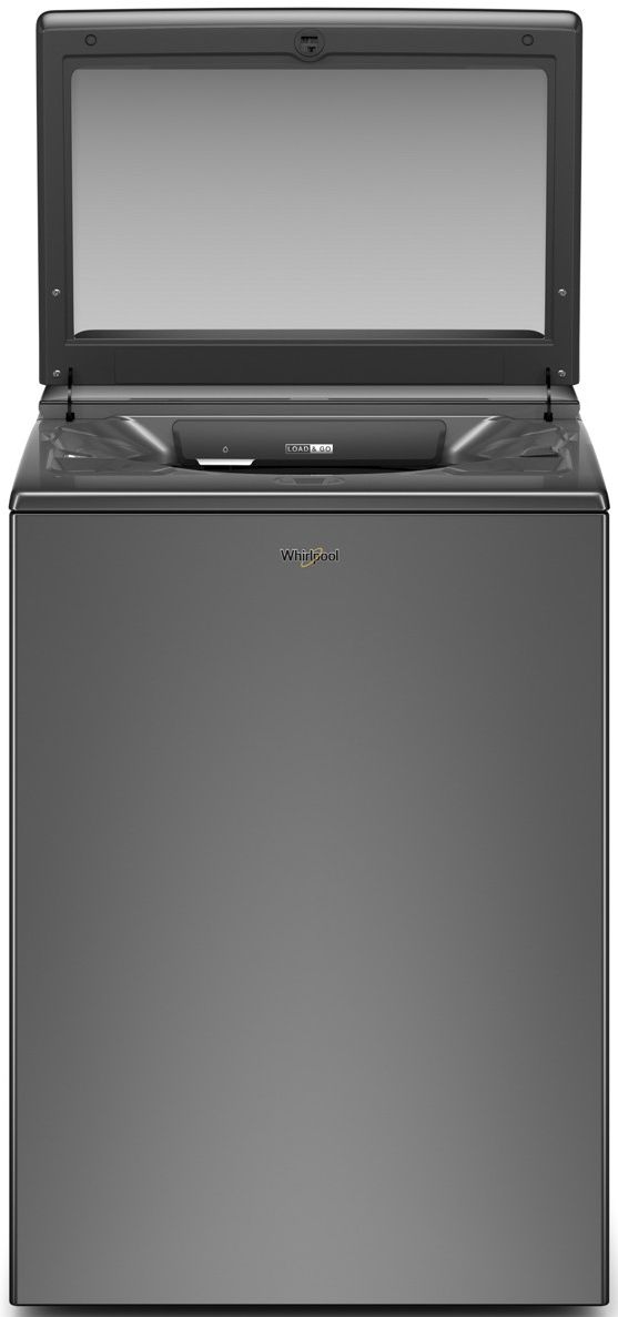 Whirlpool® 5.2 - 5.3 Cu. Ft. 2 in 1 Removable Agitator Chrome Shadow Top Load Washer-1