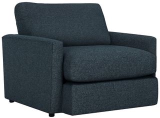 Kevin Charles Fine Upholstery® Noah Elevation Dark Blue Chair
