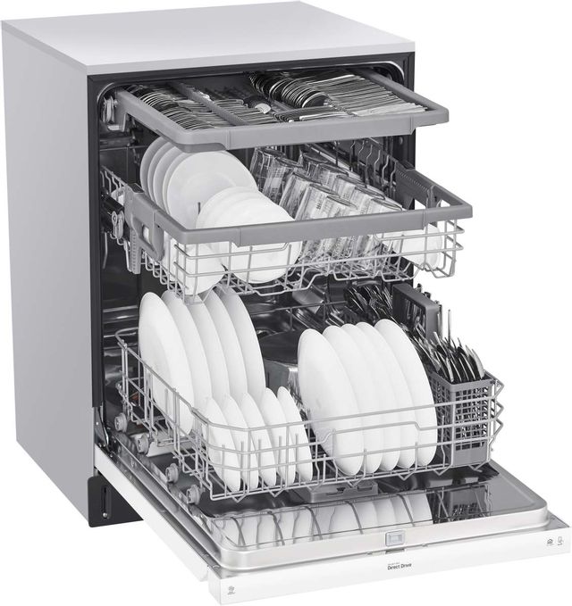 LG 24" White Built In Dishwasher 5