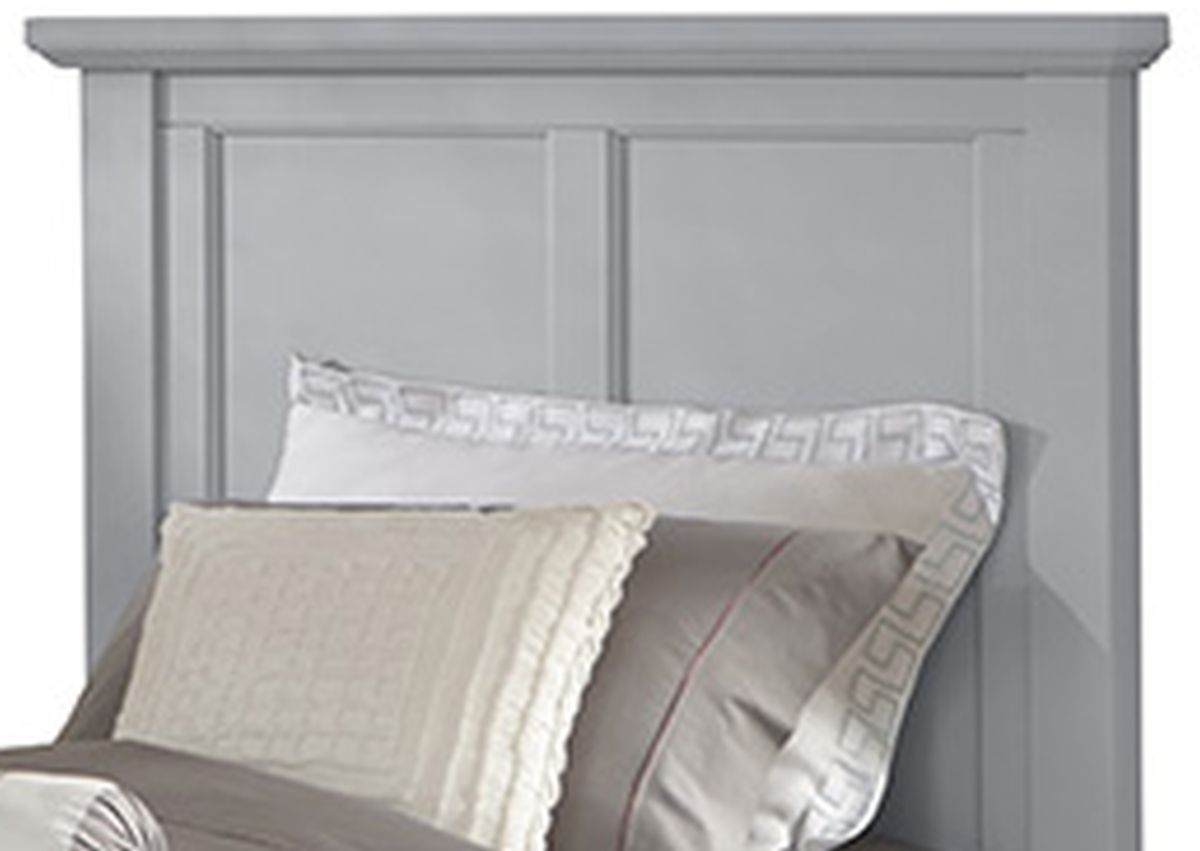 Vaughan-Bassett Bonanza Gray Twin Mansion Bed | Van's Home Center