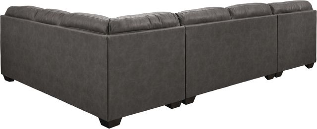 Benchcraft® Aberton 3-Piece Gray Sectional with Chaise-1