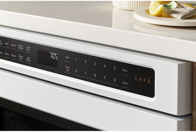 GE Cafe™ 1.2 Cu.Ft. Matte White Built In Microwave Drawer-3