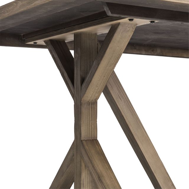 Liberty Furniture Carolina Lakes 7-Piece Weathered Gray Trestle Table Set 5