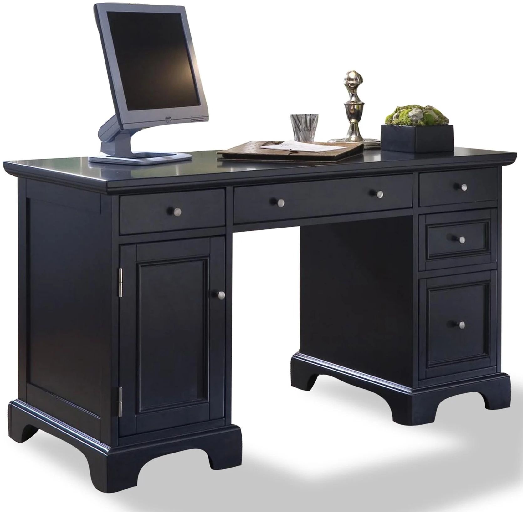 homestyles® Ashford Black Pedestal Desk 