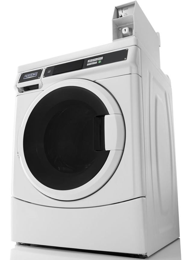 Maytag® Commercial 3.10 Cu. Ft. White Front Load Washer-0