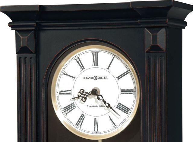 Howard Miller® Mia Worn Black Mantel Clock 1