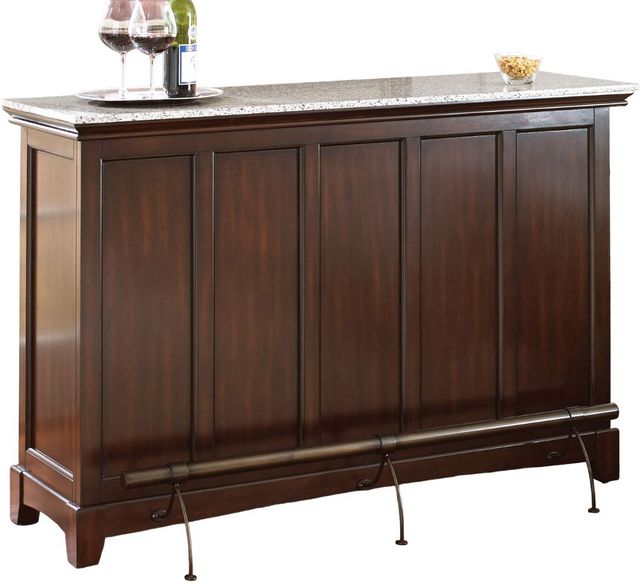 Steve Silver Co. Newbury Cherry Silverstone Top Bar Unit | Midwest ...