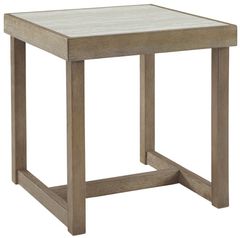 Signature Design by Ashley® Challene Light Gray Square End Table