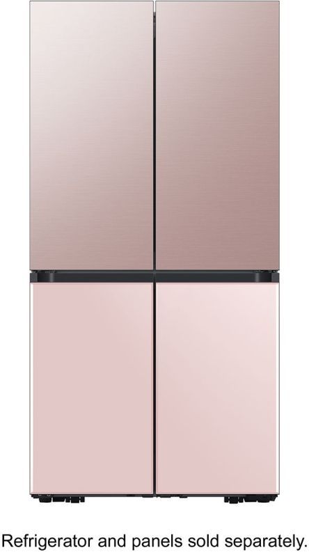 Samsung Bespoke 23.0 Cu. Ft. Matte Black Steel Smart Counter Depth 4-Door Flex™ French Door Refrigerator with WiFi and Customizable Panel Colors 26