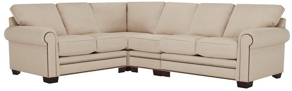 Kevin Charles Fine Upholstery® Foster Sugarshack Khaki Sectional