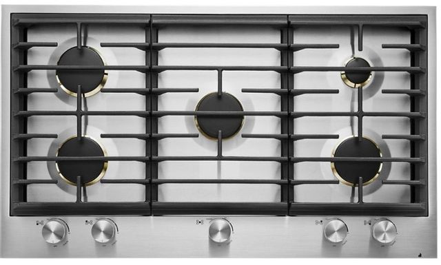 JennAir® 36" Stainless Steel Natural Gas Cooktop-1