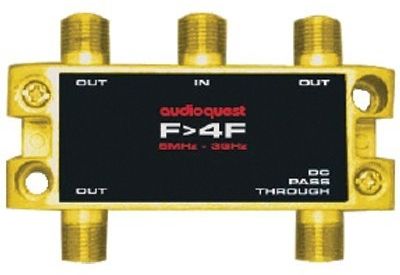 AudioQuest® F to 4F Gold-Plated Splitter