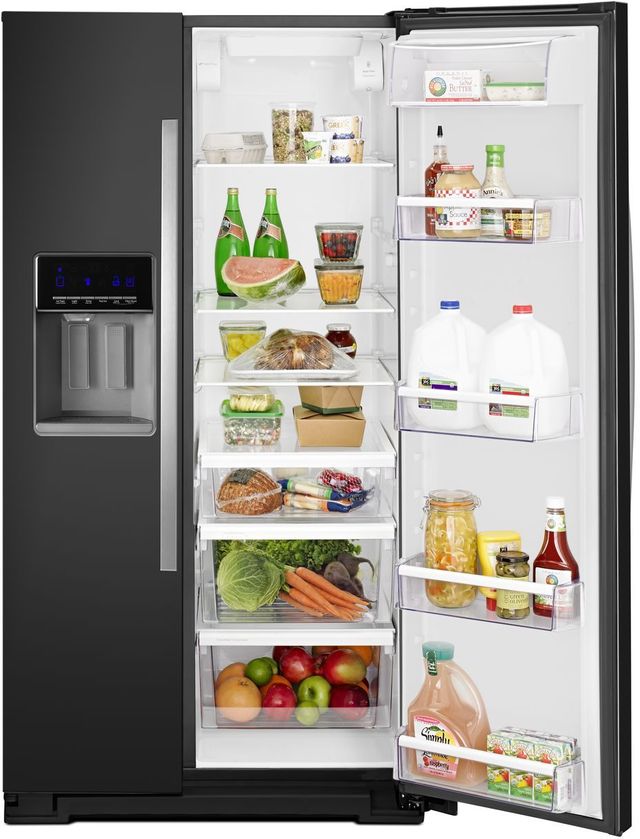 Whirlpool® 26.0 Cu. Ft. Side-By-Side Refrigerator-Black Ice 7