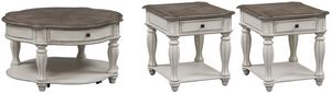 Liberty Magnolia Manor 3-Piece Antique White Table Sets