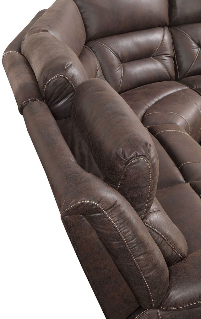 Steve Silver Co.® Aria Saddle Brown 3-Pieces Power Reclining Sectional-2