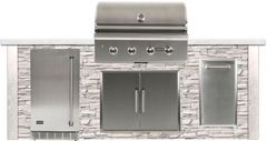 Coyote Outdoor Living 8' White Grill Island-RTAC-G8-SW
