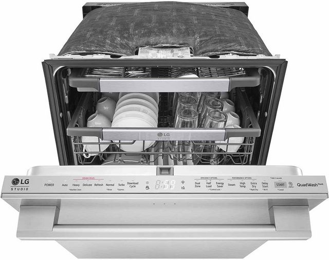 LG Studio 24" PrintProof™ Stainless Steel Top Control Built In Dishwasher-3