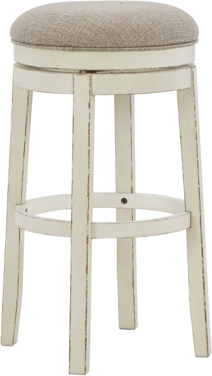 Signature Design by Ashley® Realyn Chipped White Bar Height Bar Stool