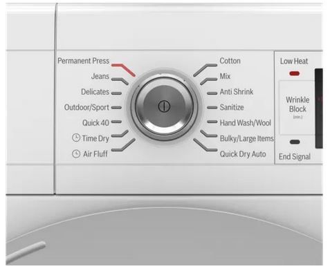 Bosch 500 Series 4.0 Cu. Ft. White Front Load Electric Dryer 5