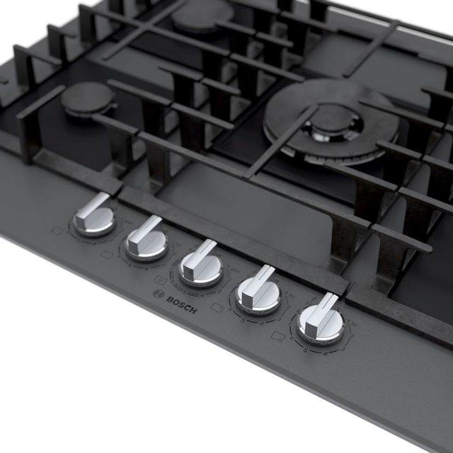 Bosch Benchmark® 30" Gray Tempered Glass Gas Cooktop 7
