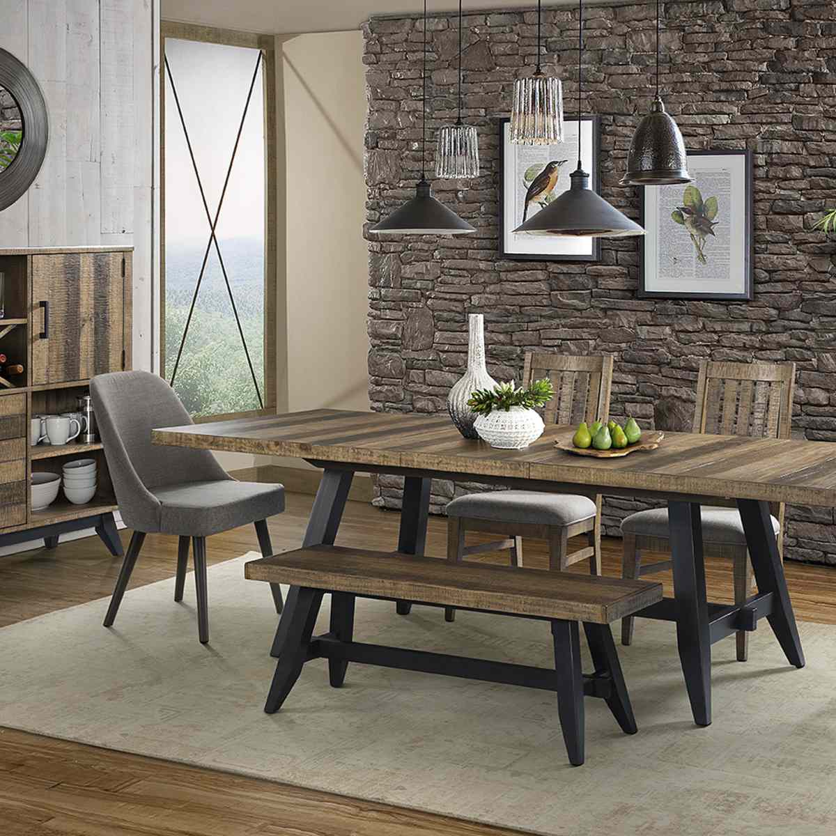 urban rustic dining table