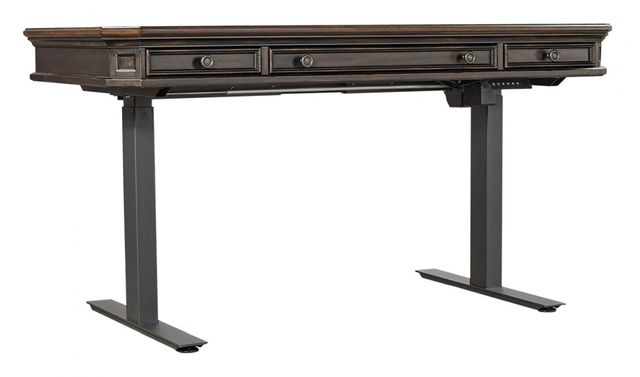 Aspenhome® Hampton 2 Piece Black Cherry 60" Adjustable Desk with Top-0