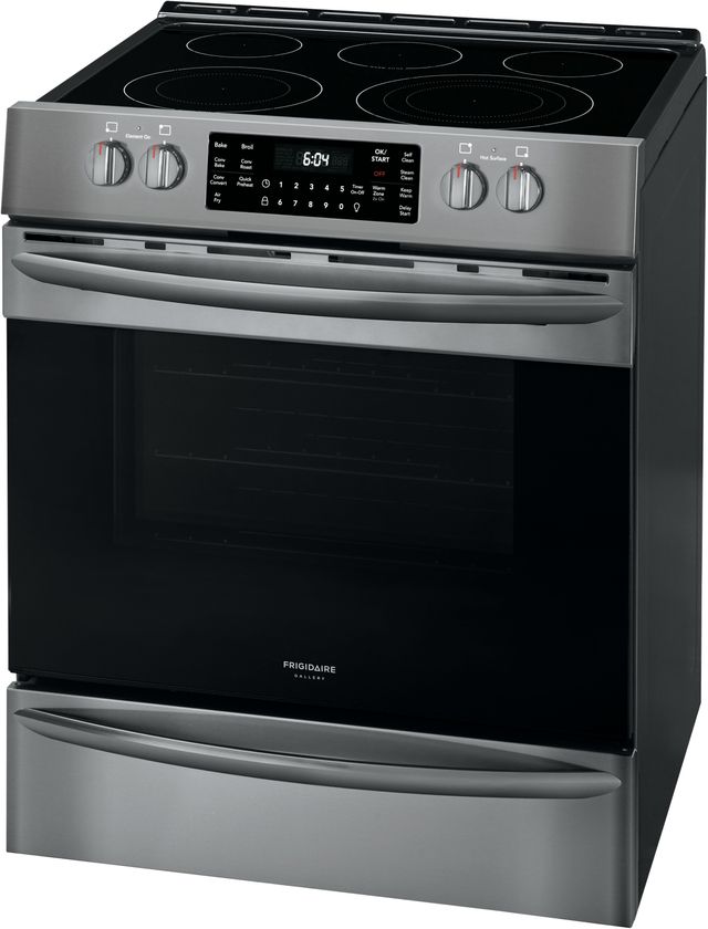 Frigidaire Gallery® 30" Black Stainless Steel Free Standing Electric Range with Air Fry 9
