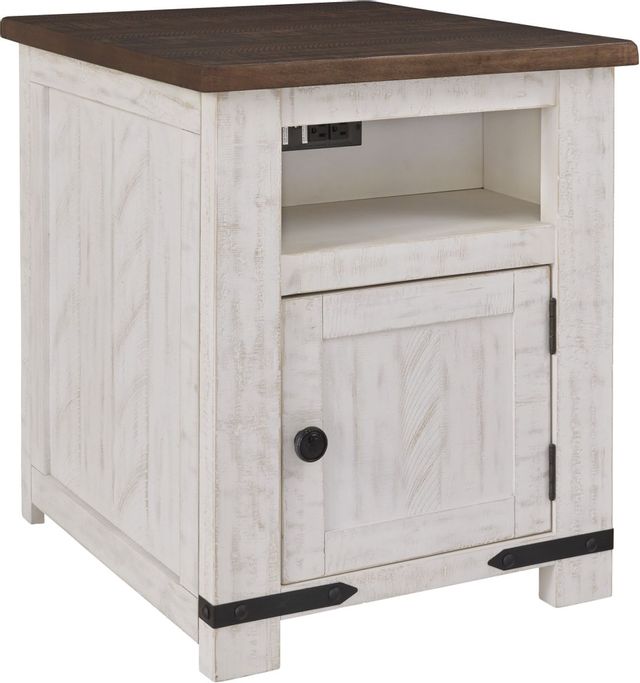 Signature Design by Ashley® Wystfield White/Brown End Table-0
