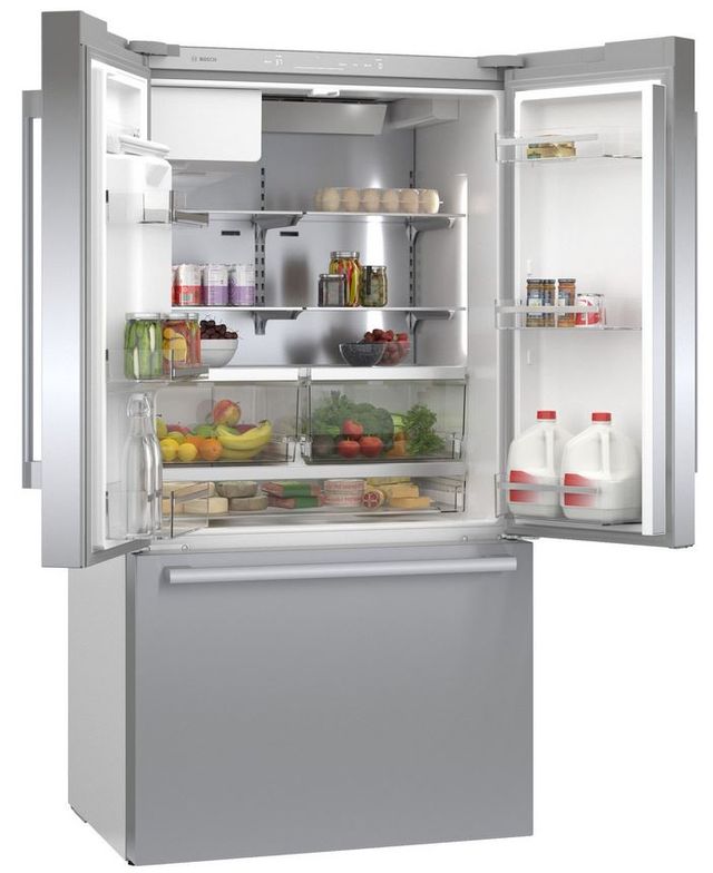 Réfrigérateur à portes françaises à profondeur de comptoir de 35 po Bosch® de 21,6 pi³ - Acier inoxydable 5