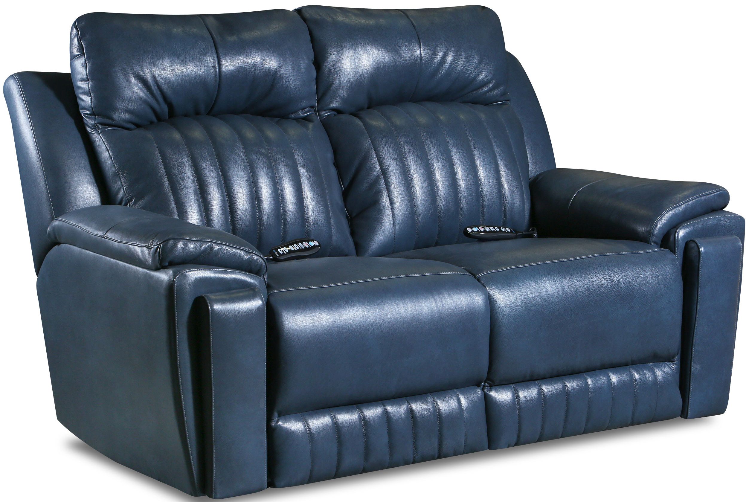 Southern Motion™ Silver Screen Double Reclining Loveseat with Arm Cupholders