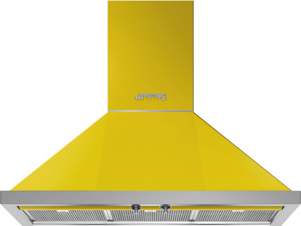 Smeg 36” Portofino Ventilation Hood-Yellow