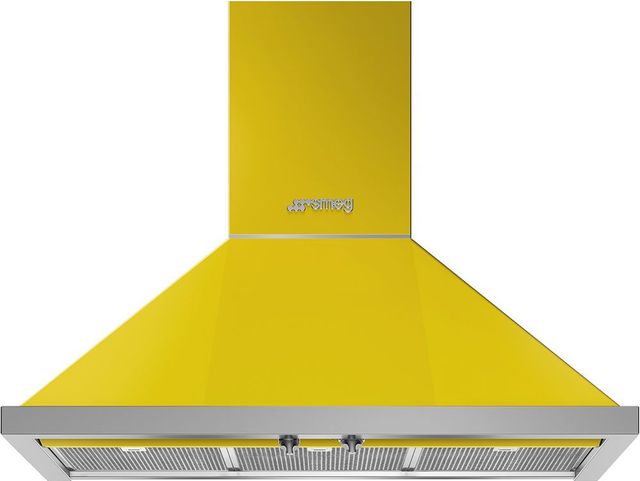 Smeg 36” Yellow Portofino Ventilation Hood-0