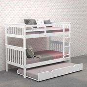 Donco Trading Company Mission Twin/Twin Bunkbed with Trundle Bes