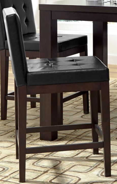 Progressive® Furniture Athena Dark Chocolate Counter Upholstered Dining Chair-0