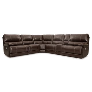 Parker House Shelby Cocoa 6-Piece Power Reclining Sectional