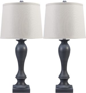 Signature Design by Ashley® Samland Set of 2 Gray Blue Table Lamps