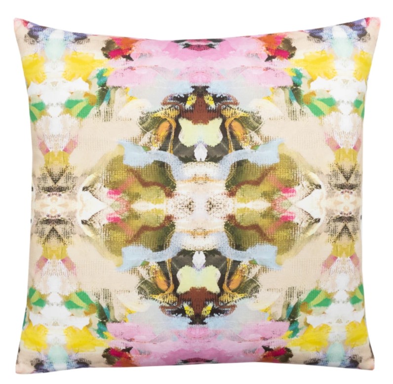 Laura Park Designs Birds of A Feather Multi-Colored 22" x 22" Throw Pillow